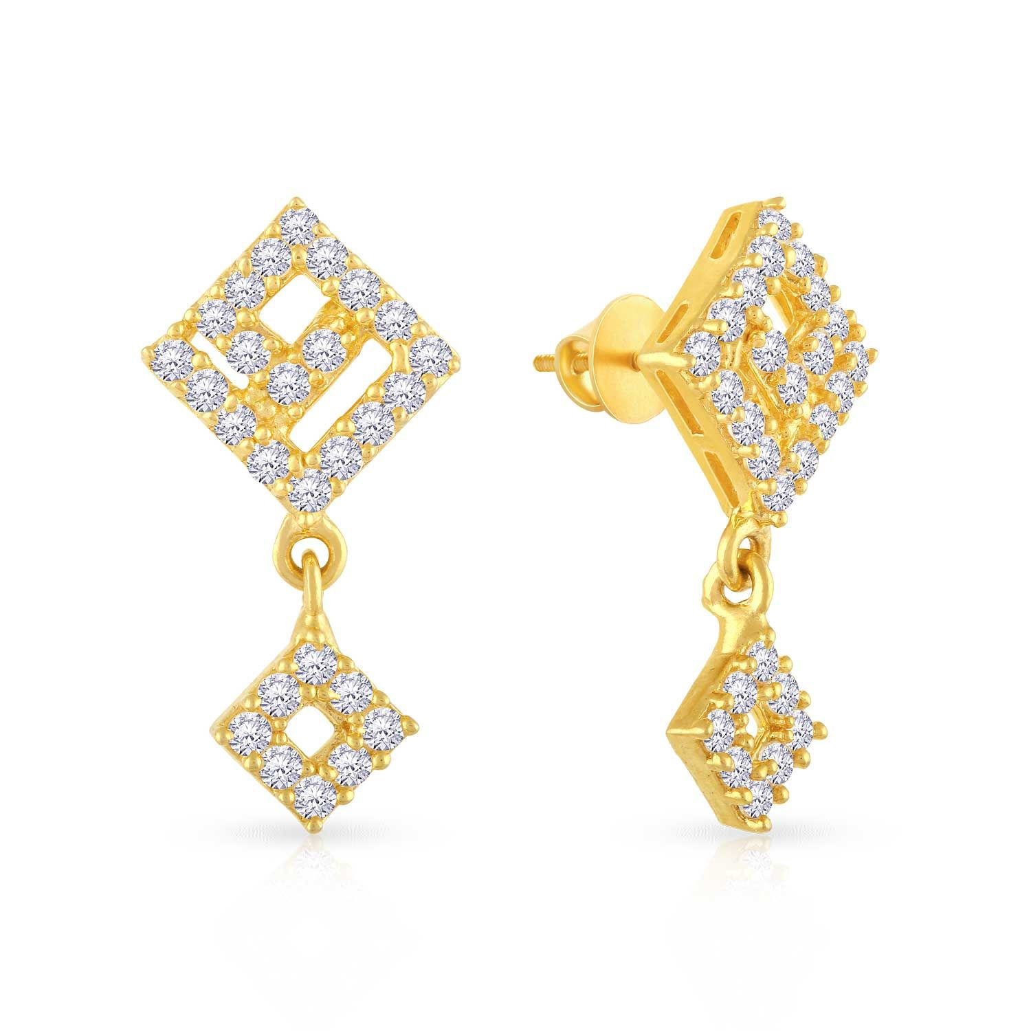 Buy Malabar Gold Earring ERSKYDZ110 for Women Online | Malabar Gold ...