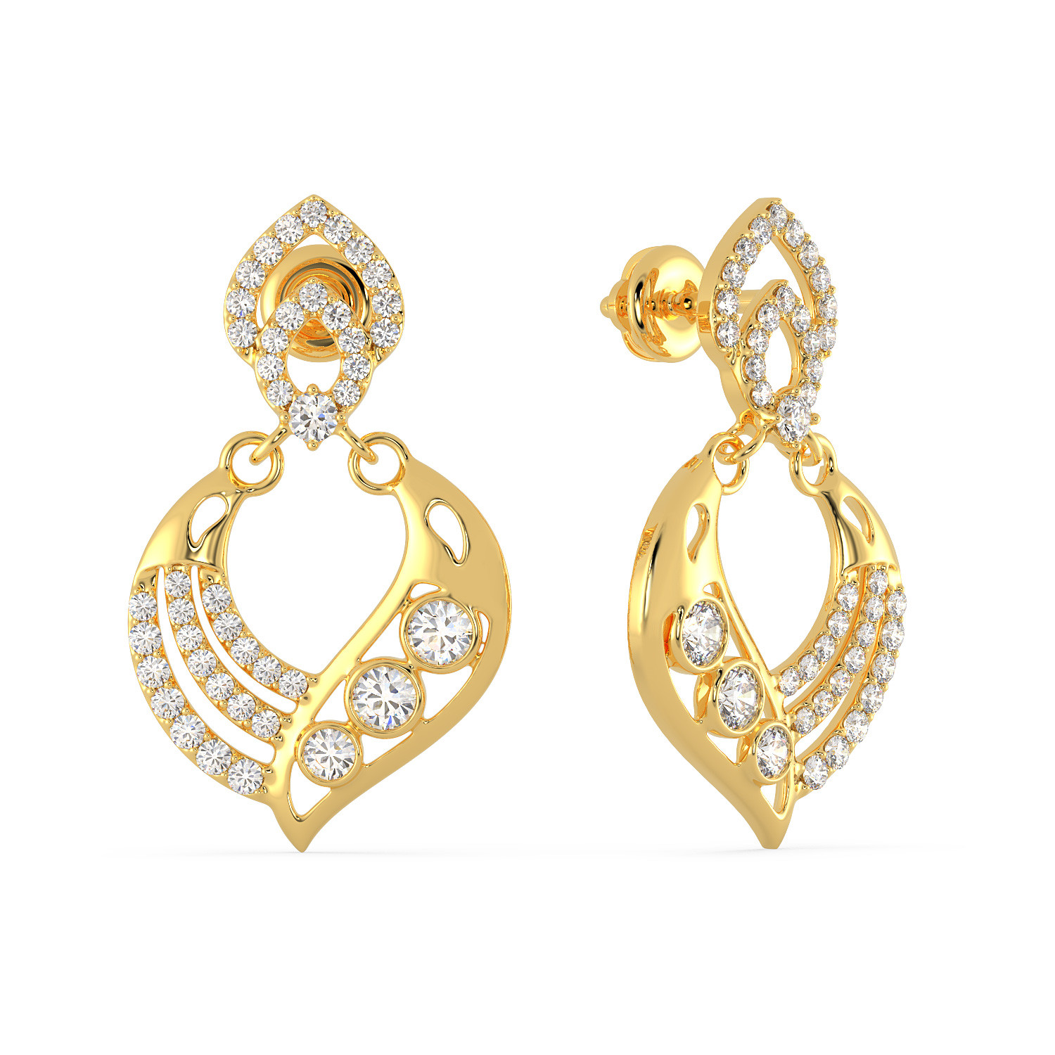 Buy Malabar Gold Earring ERSKYDZ1787 for Women Online | Malabar Gold ...