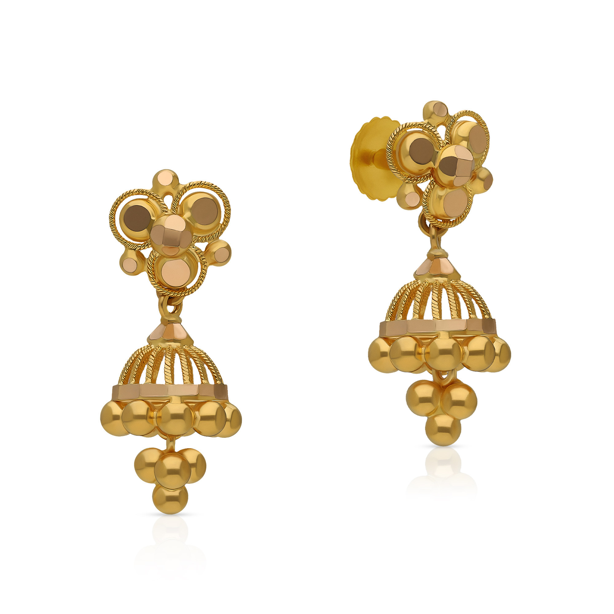 Light weight malabar gold cheap earrings designs with price