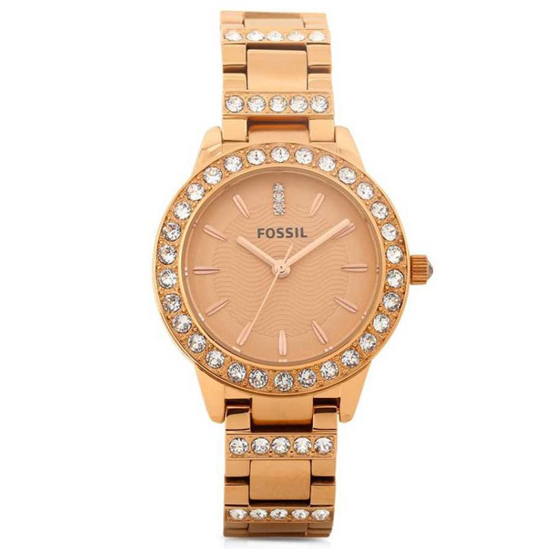 Fossil jesse analog sale rose gold