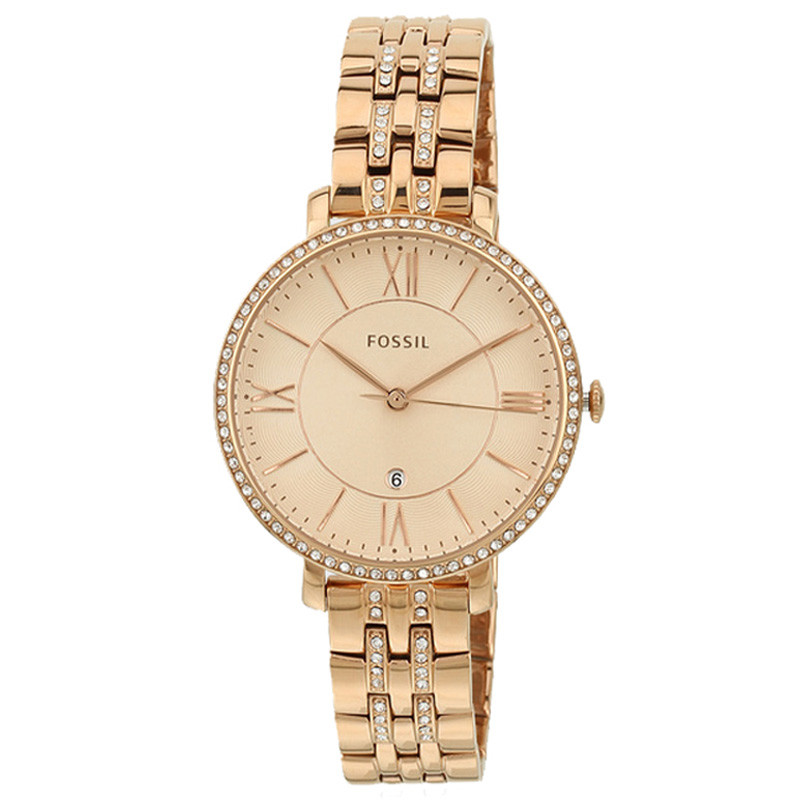 Buy Fossil Women's Jacqueline Gold Plated Watch ES3546 Watch For Women ...
