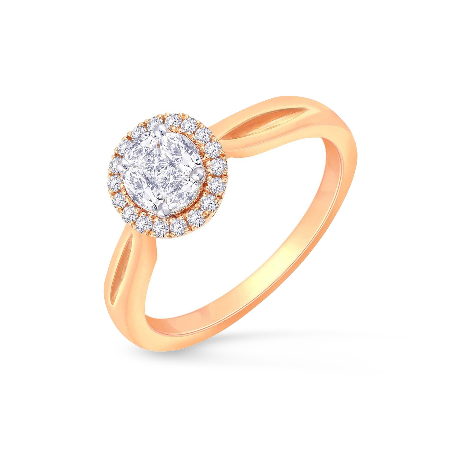 Buy MALABAR GOLD AND DIAMONDS Womens Mine Diamond Ring R58467 Size 8 |  Shoppers Stop