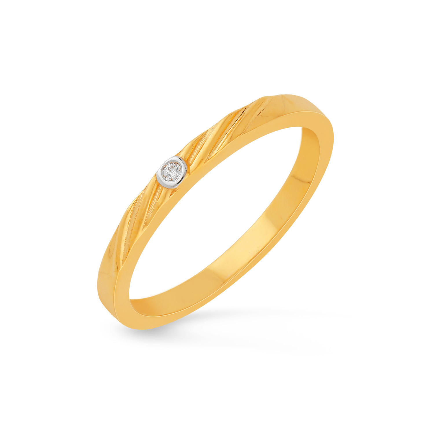 Yellow Gold Malabar Gold Ring RGNOSA017 for Women Rings