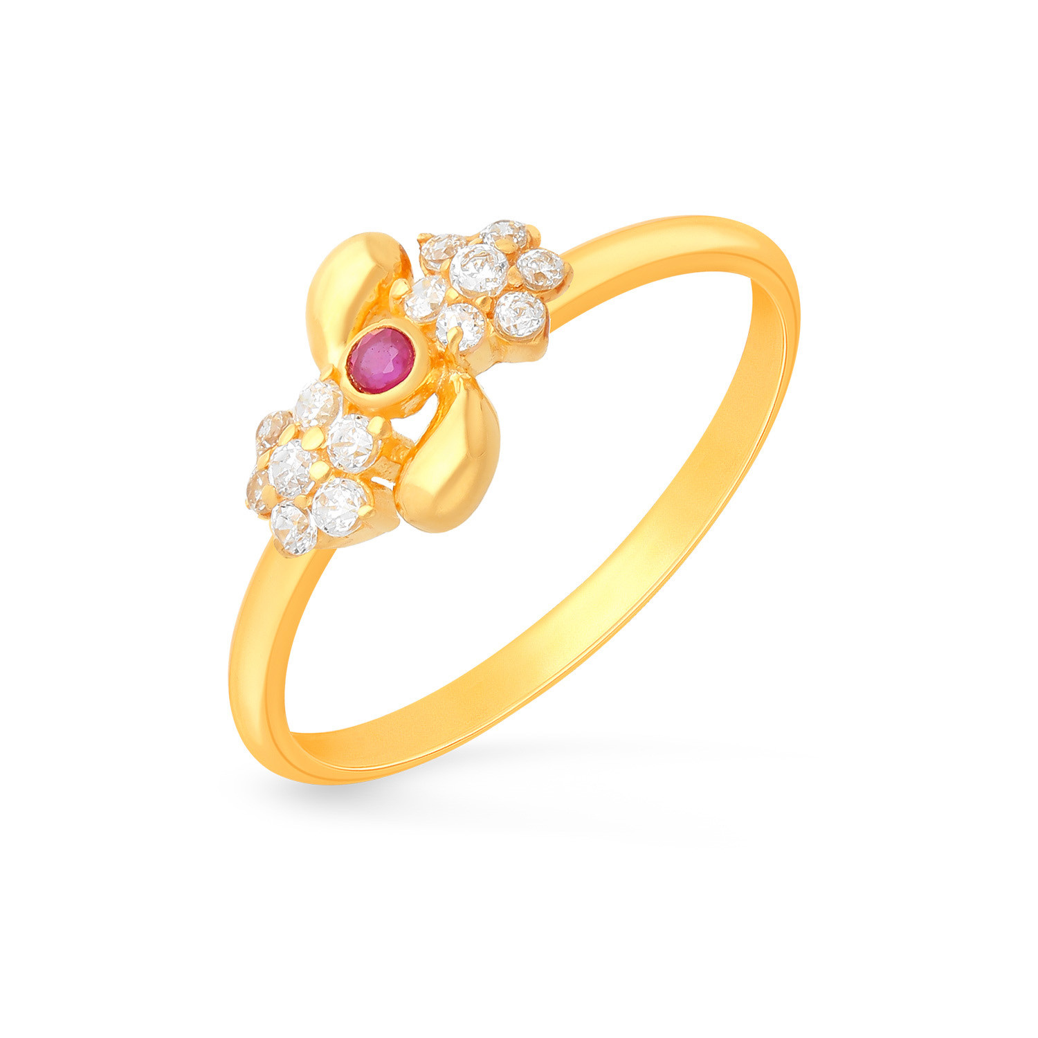 Buy Malabar Gold and Diamonds 18 KT (750) Yellow Gold Ring for Women  FRDZL30024_Y_15 at Amazon.in