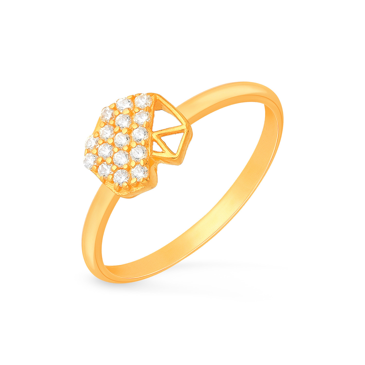 Buy MALABAR GOLD AND DIAMONDS Womens Gold Ring MHAAAAABSAKL Size 13 |  Shoppers Stop