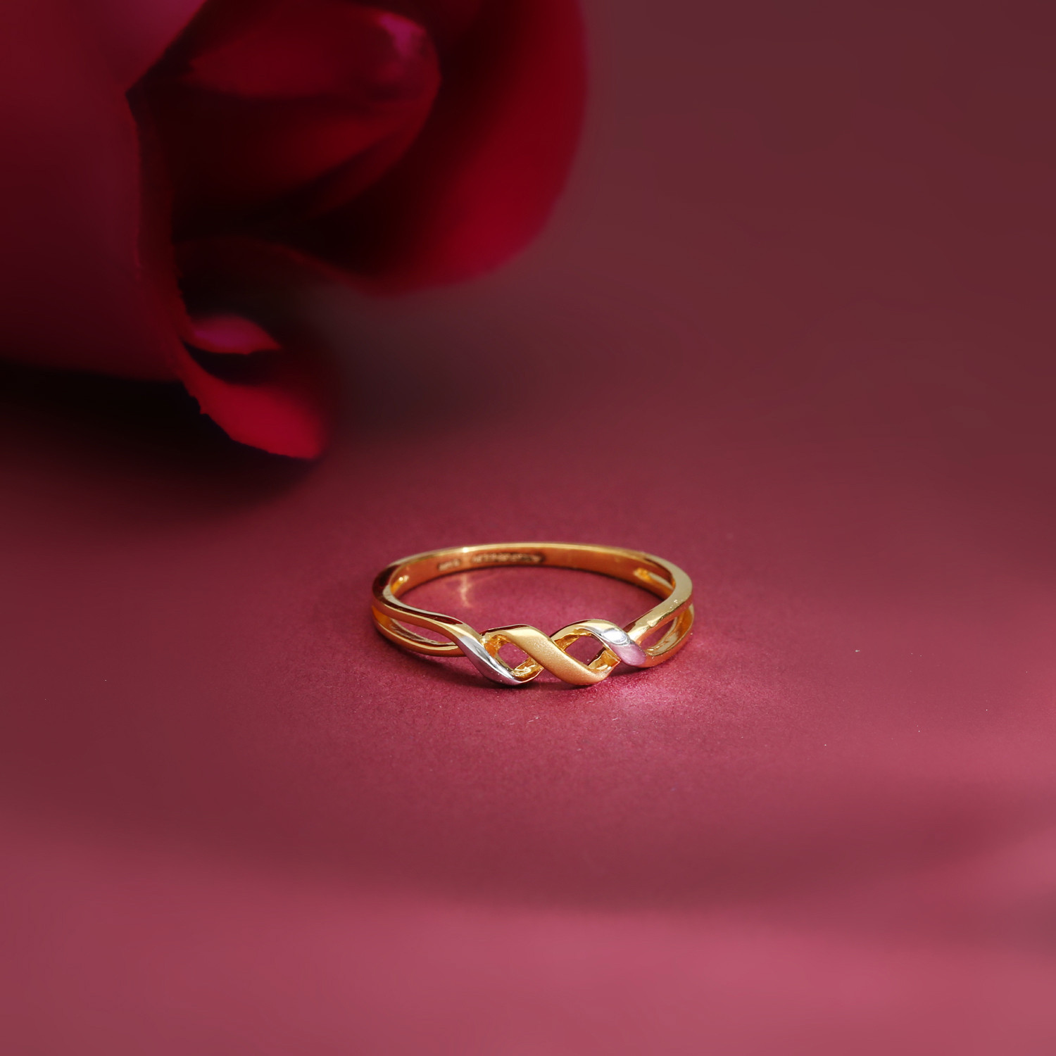 Buy Yellow Gold & White Rings for Women by Malabar Gold & Diamonds Online |  Ajio.com