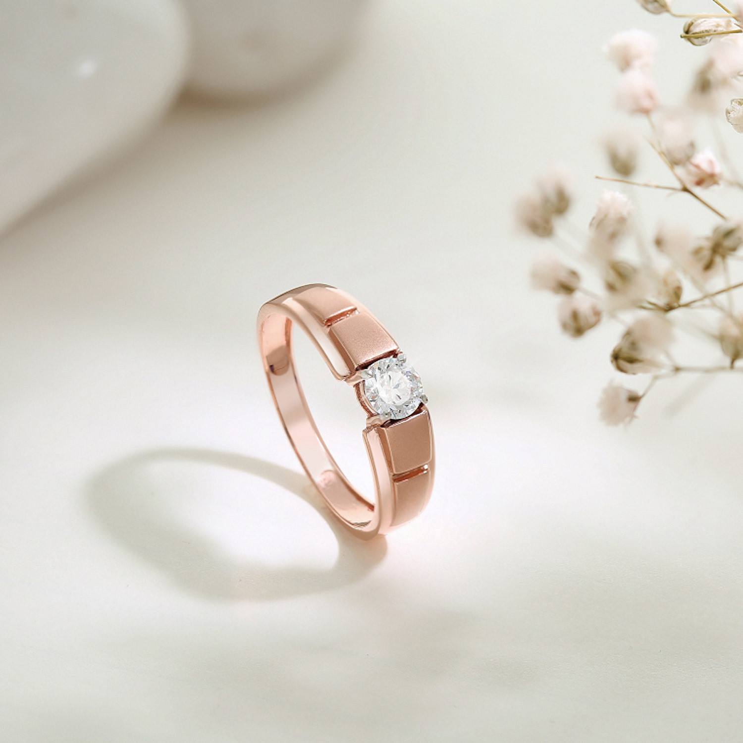 Interlinked heart rose-gold ring | Salty – Salty Accessories