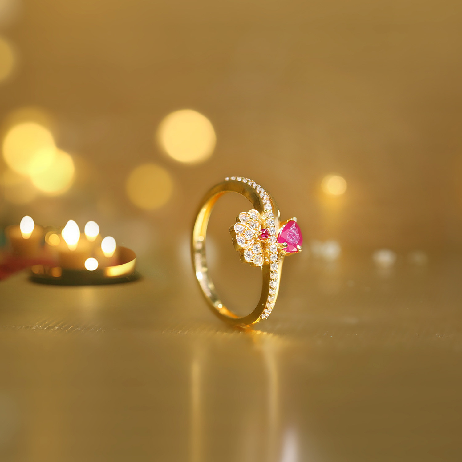 Buy Malabar Gold 22 KT Gold Casual Ring for Women Online