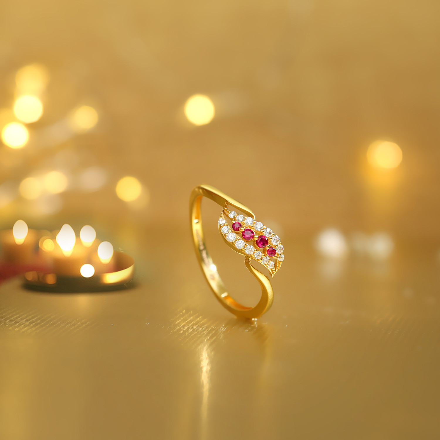 Cluster Rings | Jewelry - 14k 585 Gold Rings Women Diamond Elegant  Engagement Fine - Aliexpress