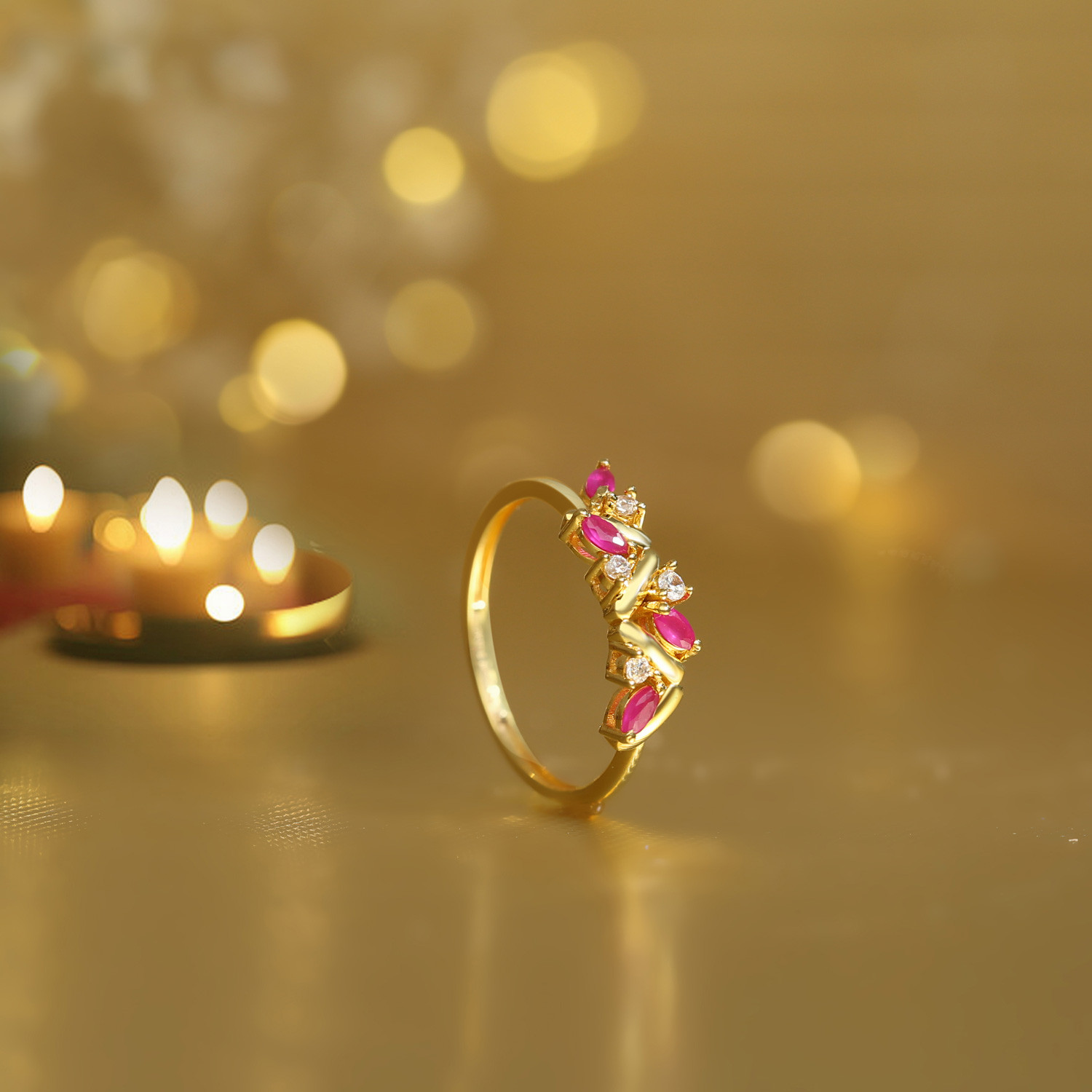 Indian Gold Fashion Rings for Women | Mens Wedding Bands in CA