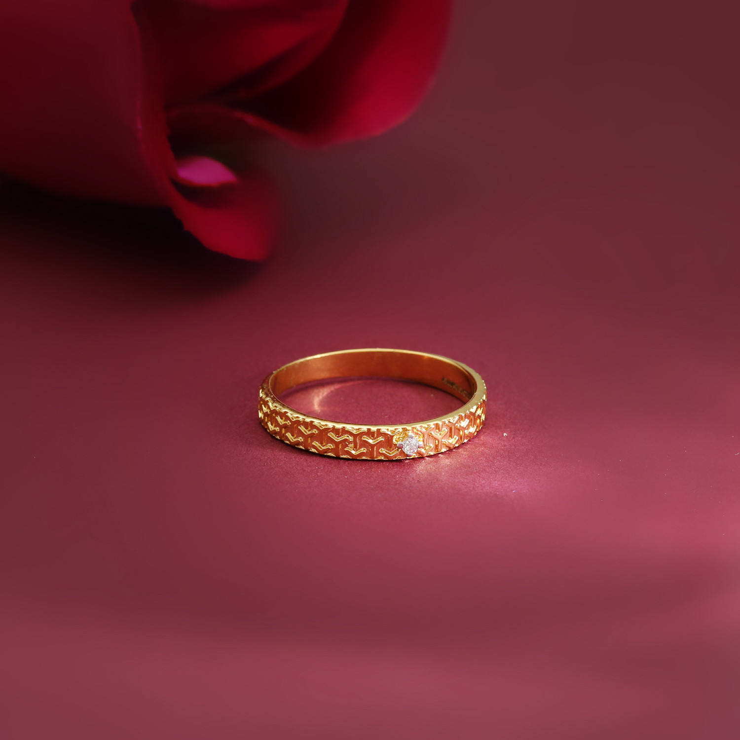 Buy Yellow & White Rings for Women by Malabar Gold & Diamonds Online |  Ajio.com
