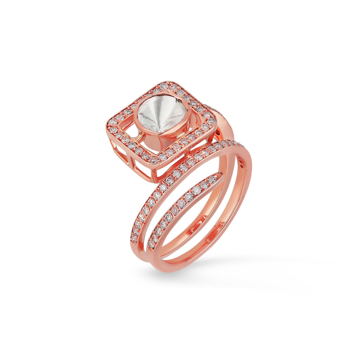 Raw Diamond Ring, Engagement Ring – Capucinne