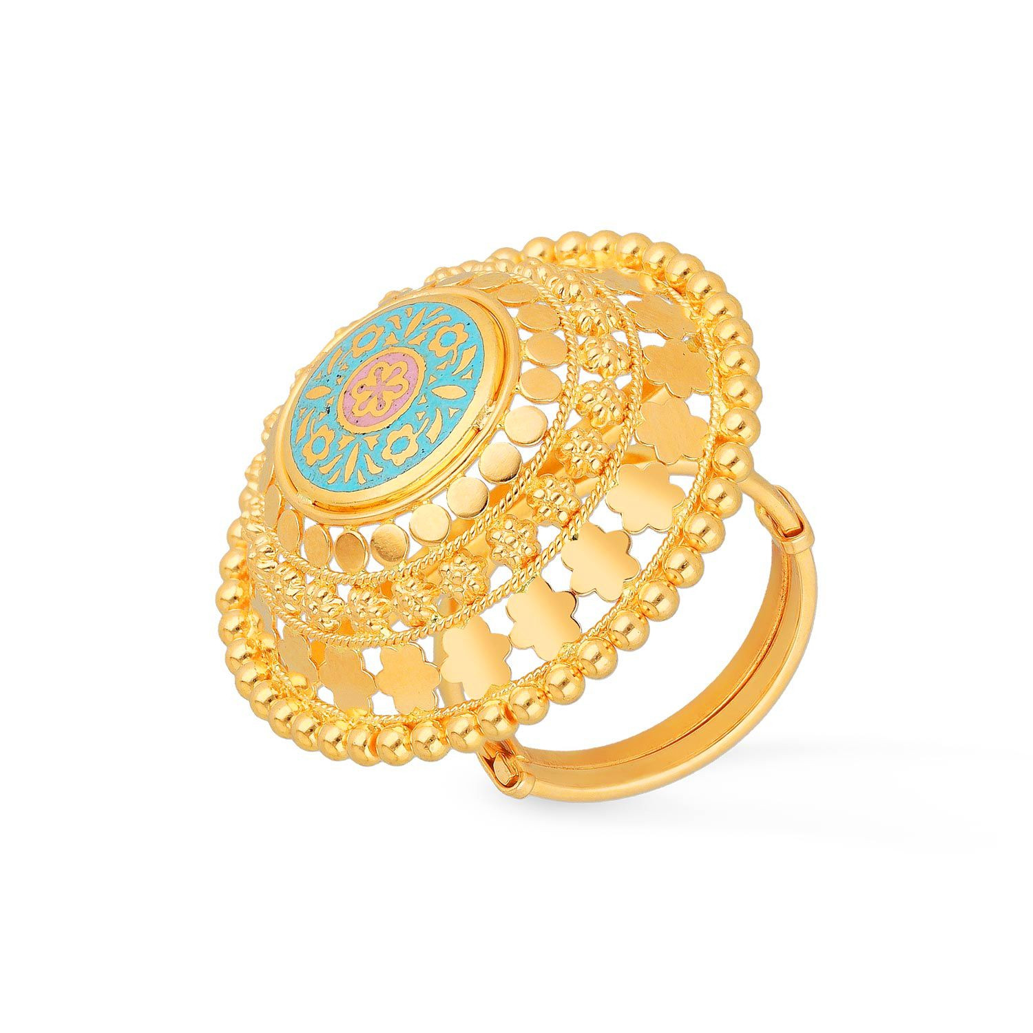 Malabar Gold Women's 22K Promise Gold Ring - 12 US : Amazon.ae: Fashion