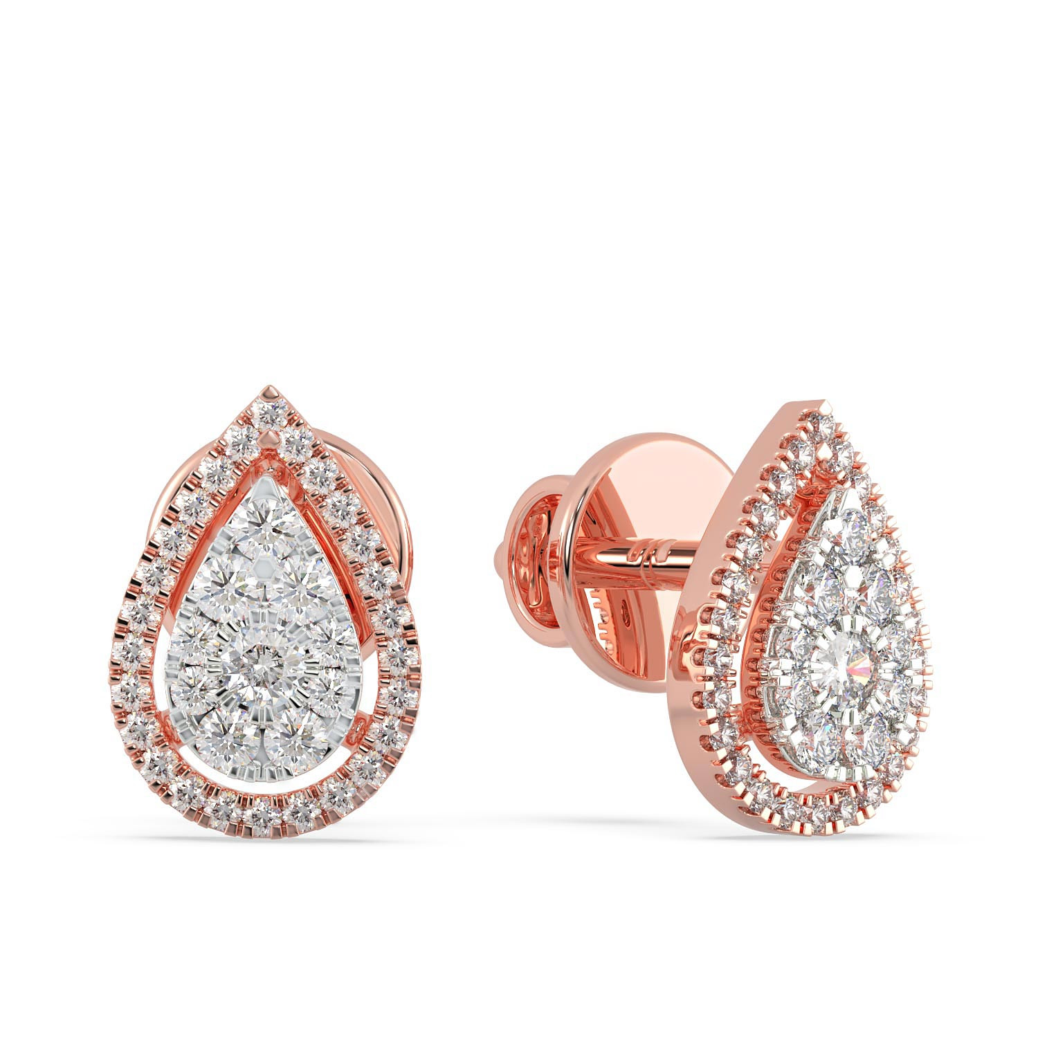 Buy Mine Diamond Earring MBER10014 for Women Online | Malabar Gold ...