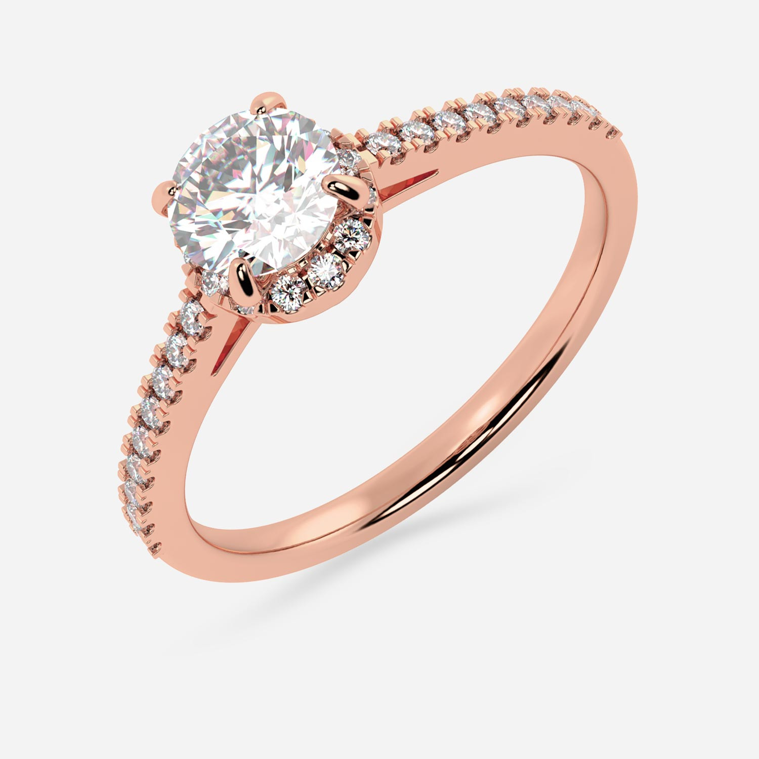 18K Gold Diamond Heart Shape Ring for Women at PC Chandra Jewellers