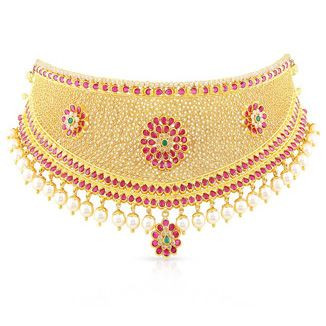 Choker necklace top in malabar gold