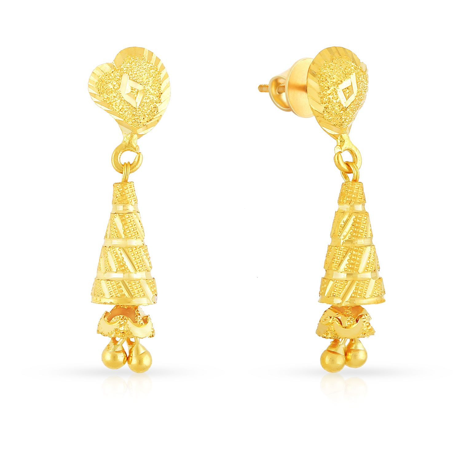 gold earrings under 10000 malabar gold