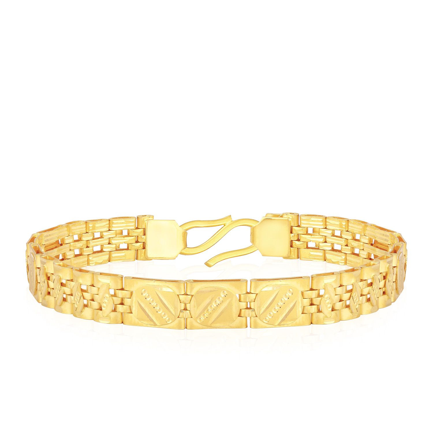 Buy 22K Plain Gold Chain Model Fancy Ladies Bracelet 71VB735 Online from  Vaibhav Jewellers