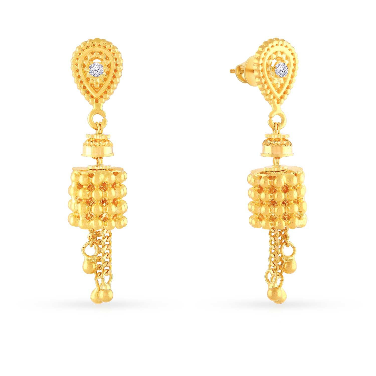 gold earrings under 10000 malabar gold