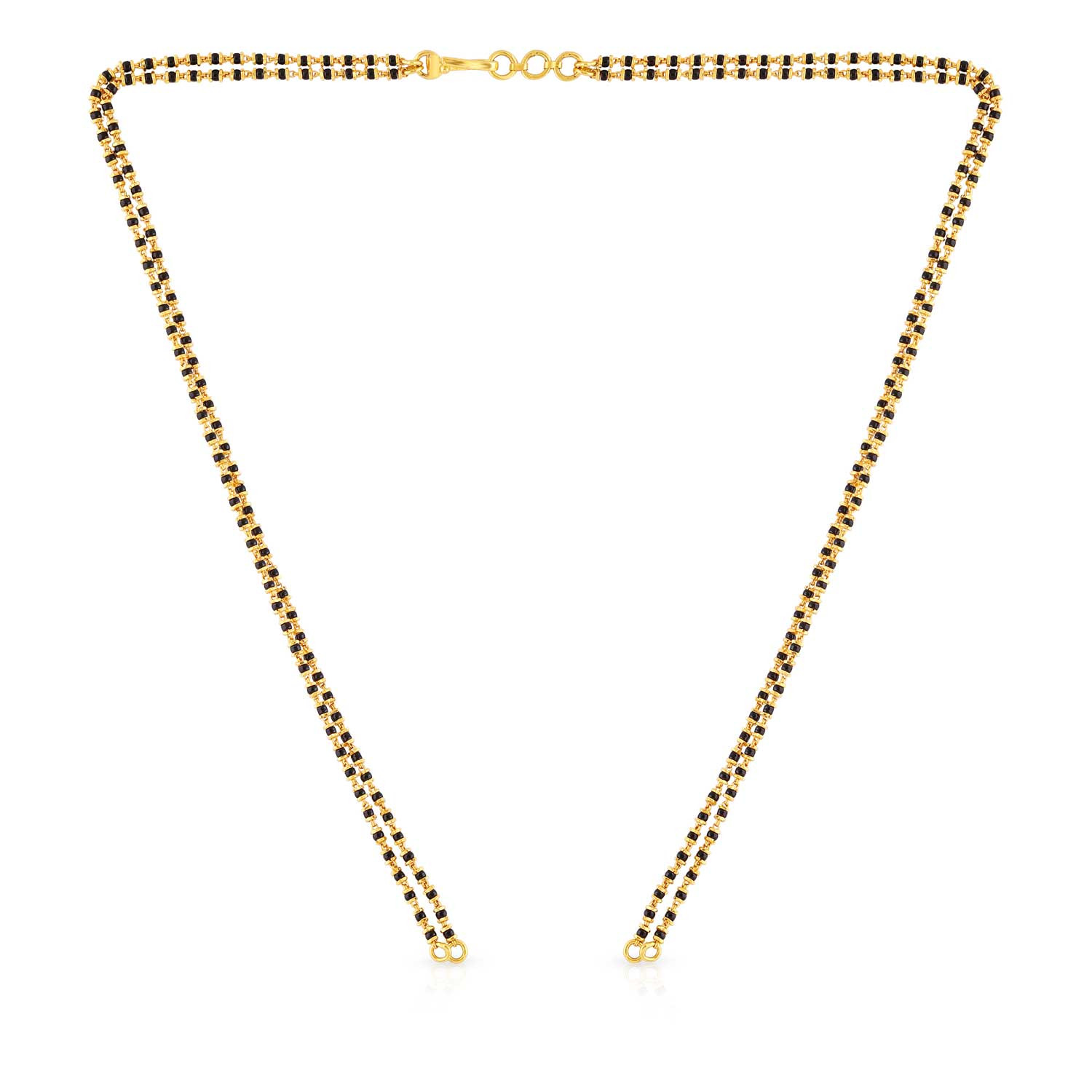 Malabar gold black beads store chain designs