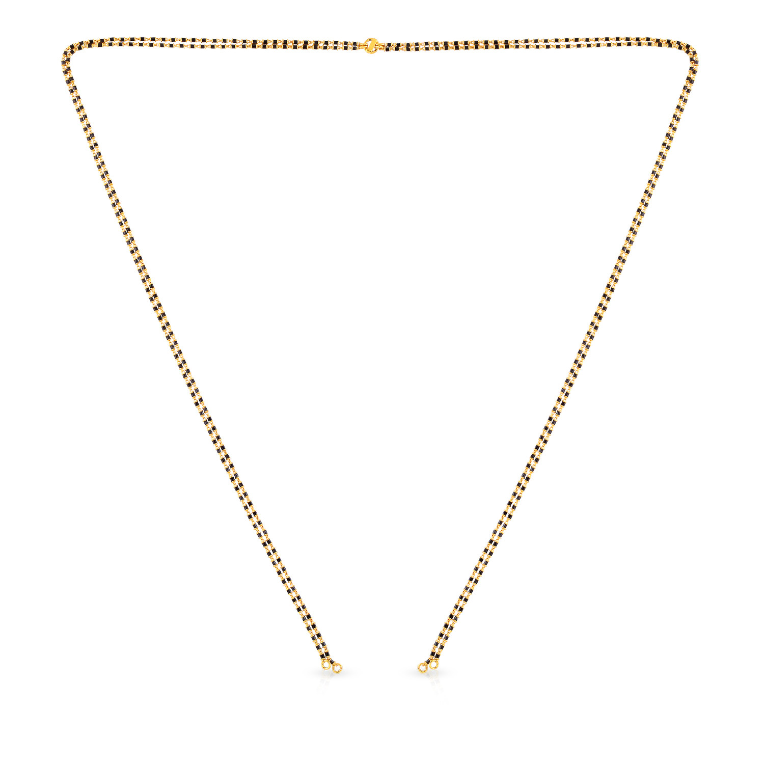 malabar gold black beads chain