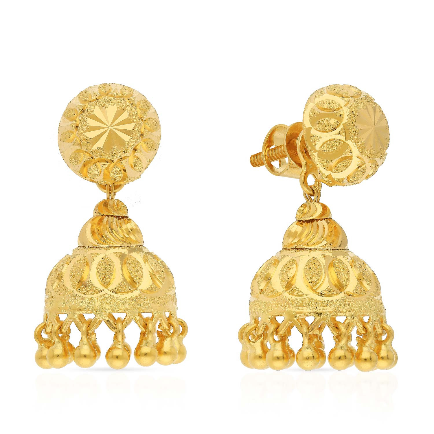 Buy Malabar Gold Earring MHAAAAAHAYLG for Women Online  Malabar Gold   Diamonds