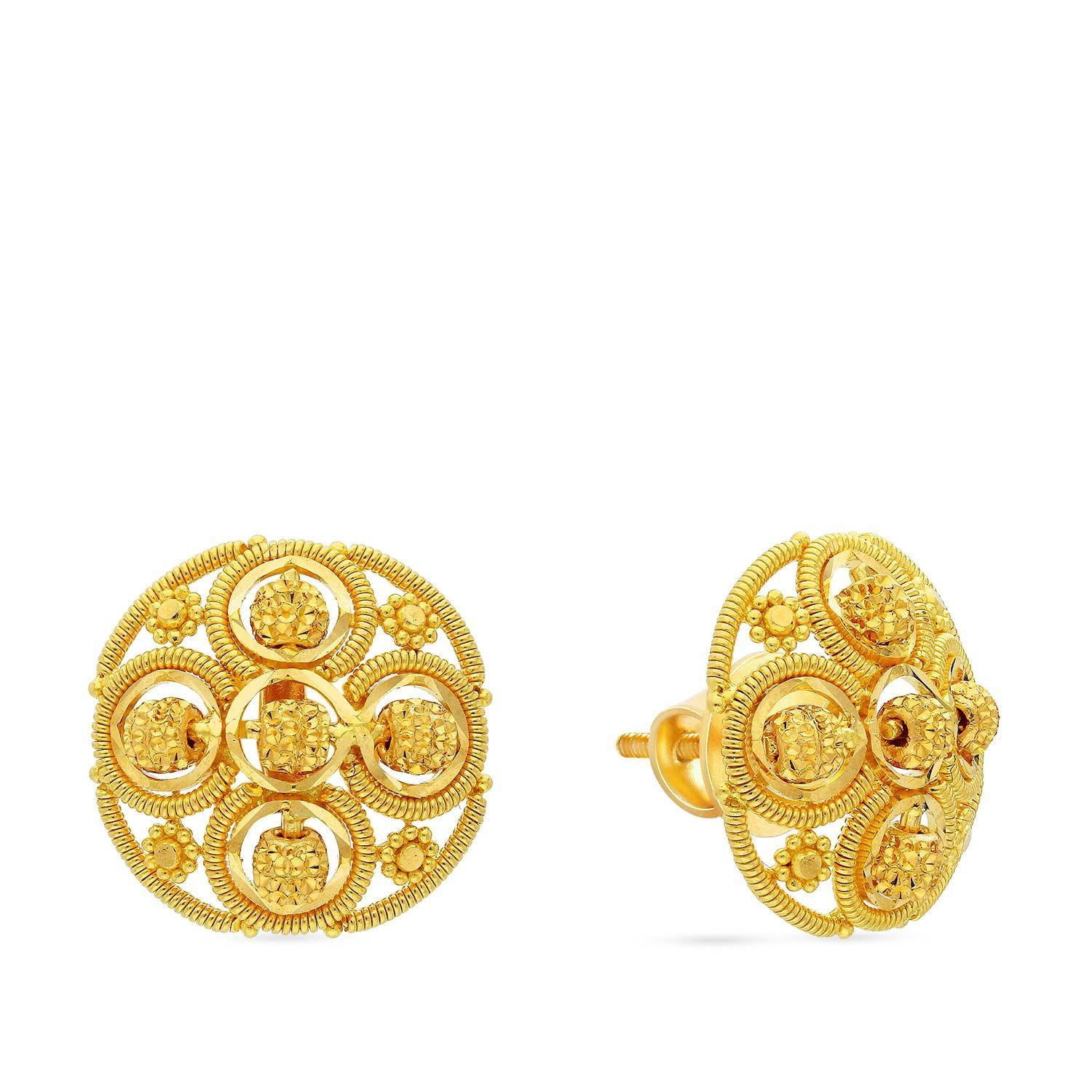 gold earrings under 10000 malabar gold