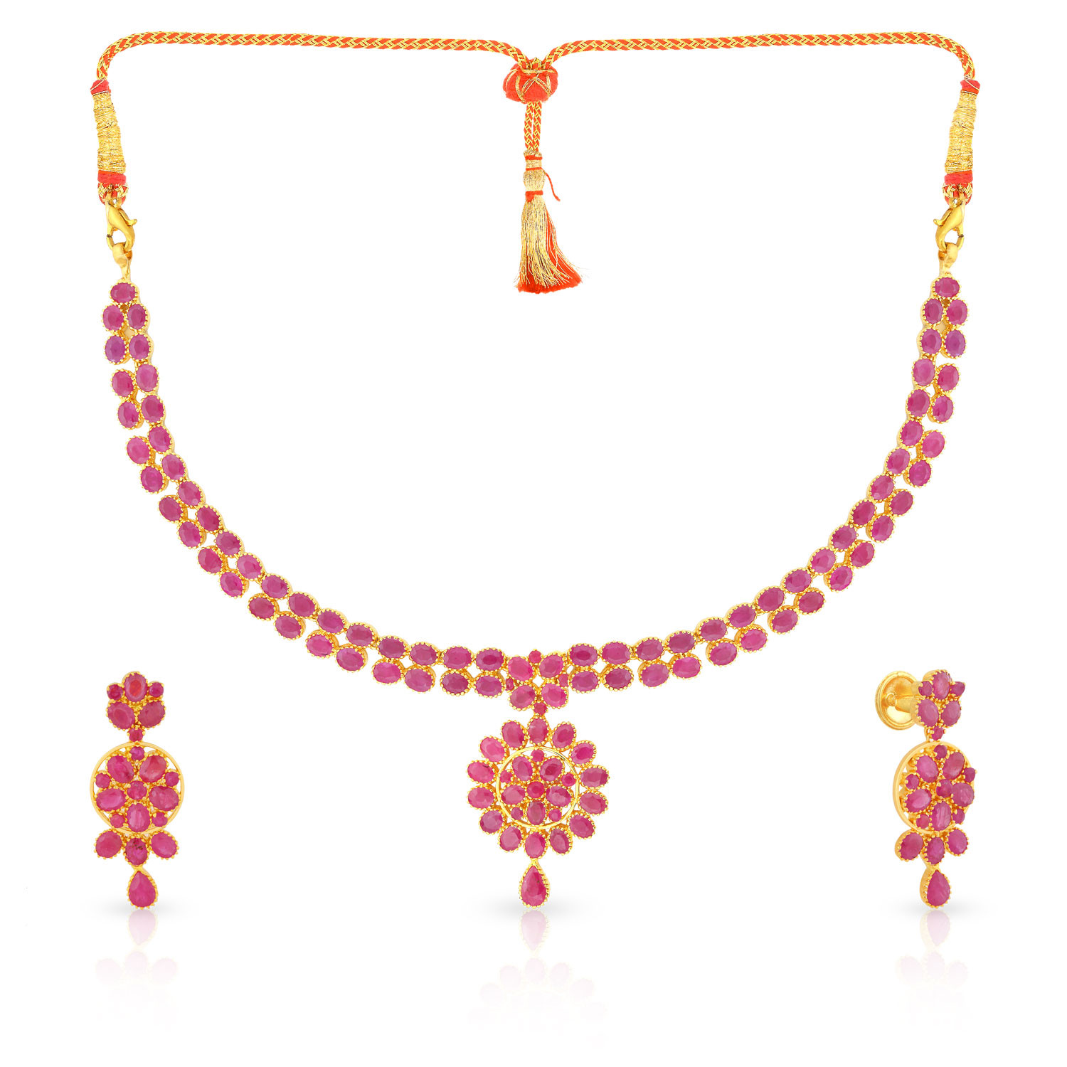 Ruby set malabar deals gold