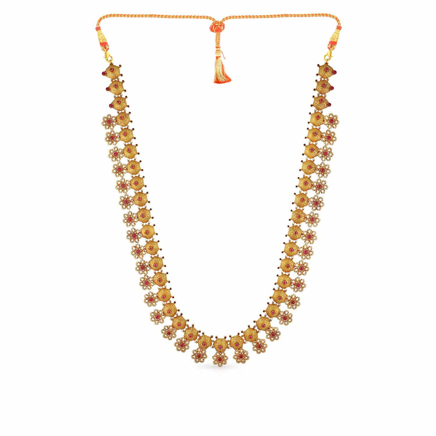 Buy Gold Inspired Light Weight Mango Design Kerala Necklace Bridal Jewelry  for Wedding