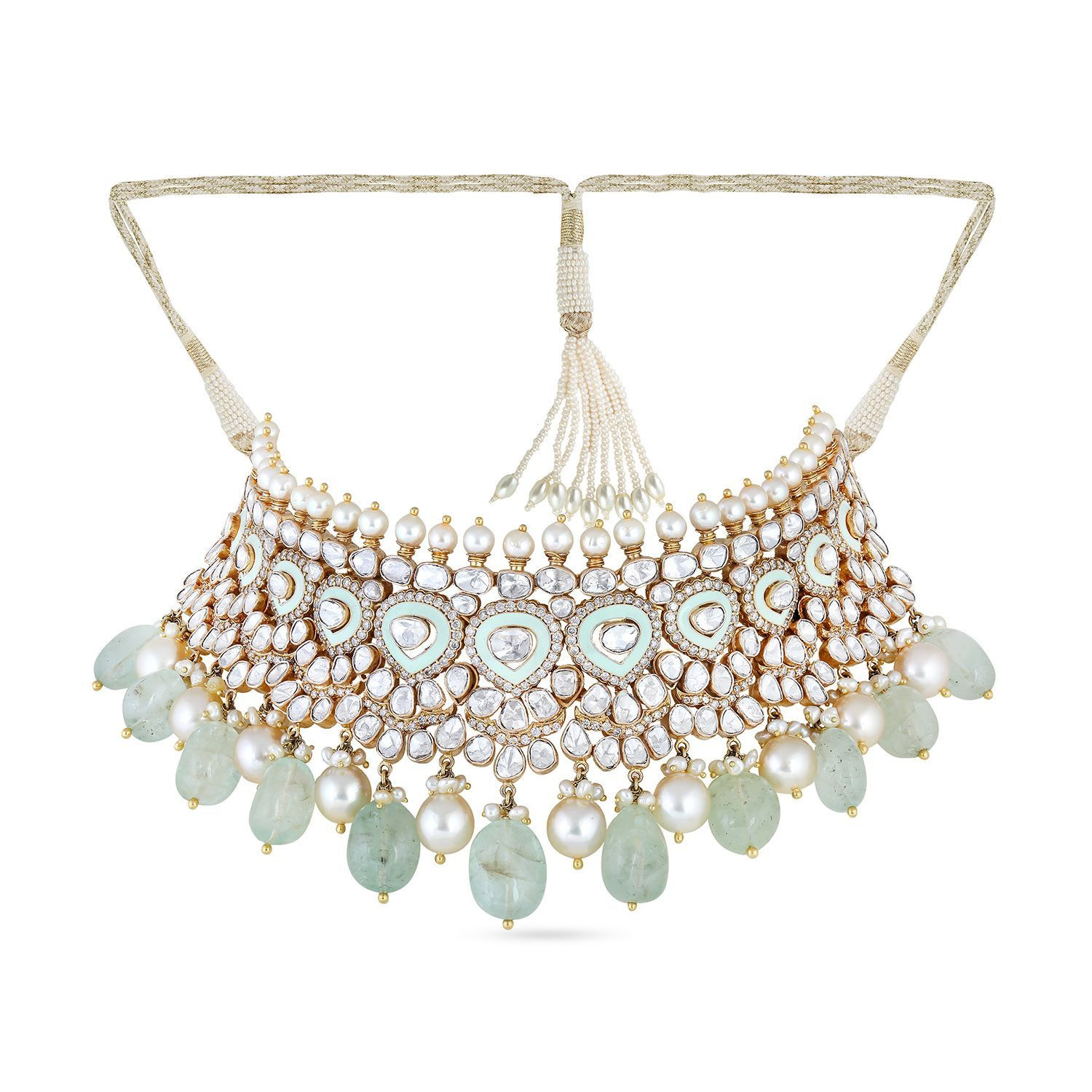 Buy Era Uncut Diamond Necklace Set NSEVZFNC074NK2 for Women Online |  Malabar Gold & Diamonds