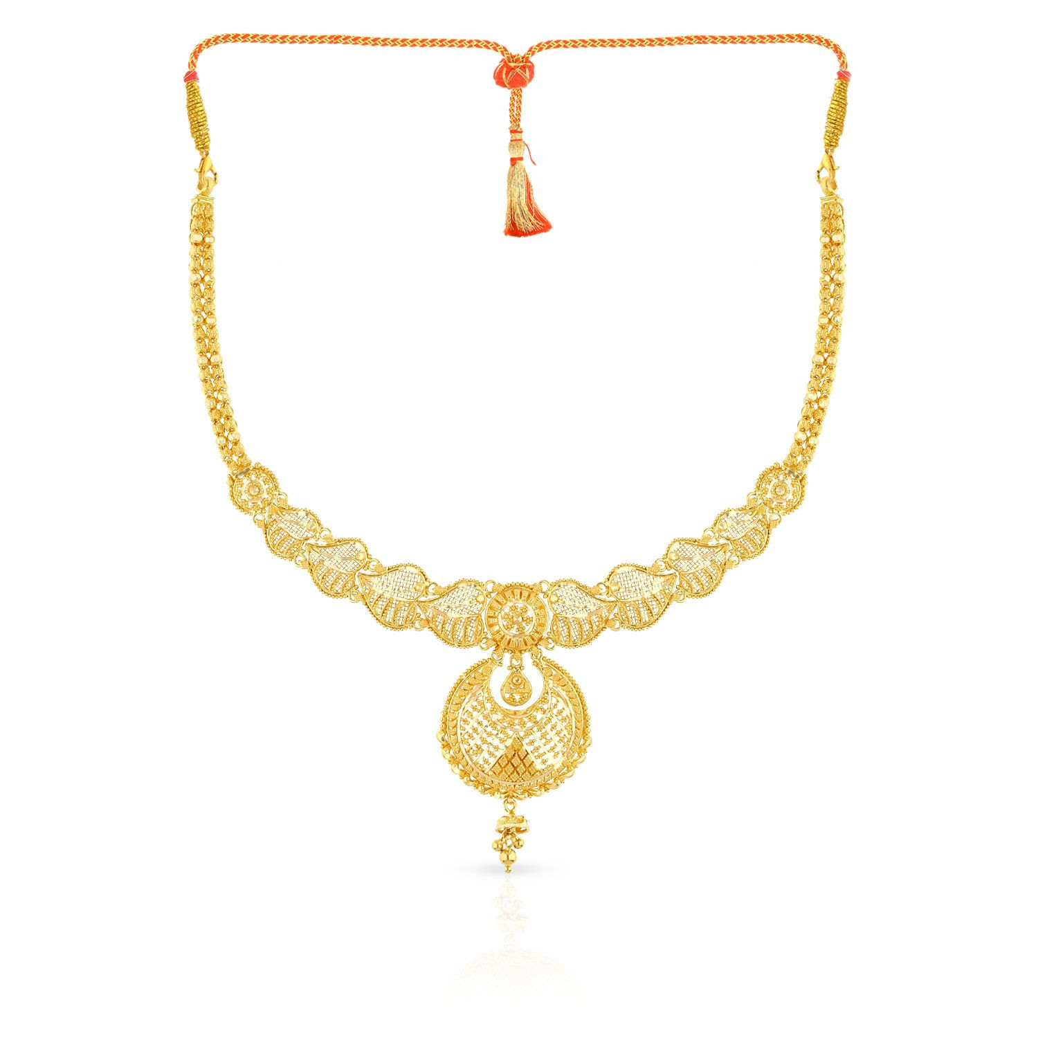 Buy Malabar Gold Necklace NEGECSRUSDT105 for Women Online | Malabar ...