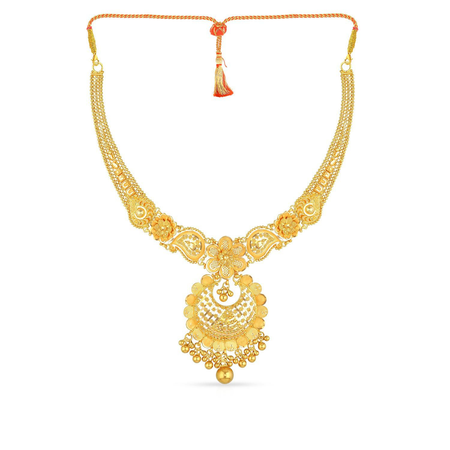 simple 22 carat gold malabar gold necklace designs with price