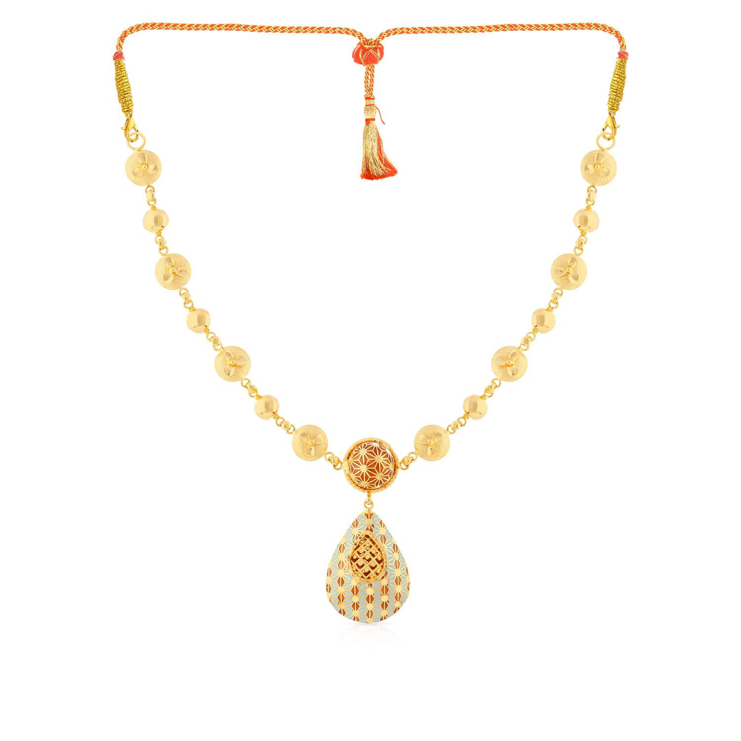 Buy Malabar Gold Necklace NENOSA0410 for Women Online | Malabar Gold ...