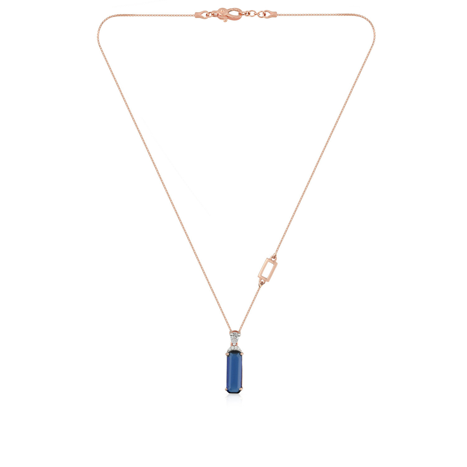 Blue sapphire necklace malabar gold new arrivals