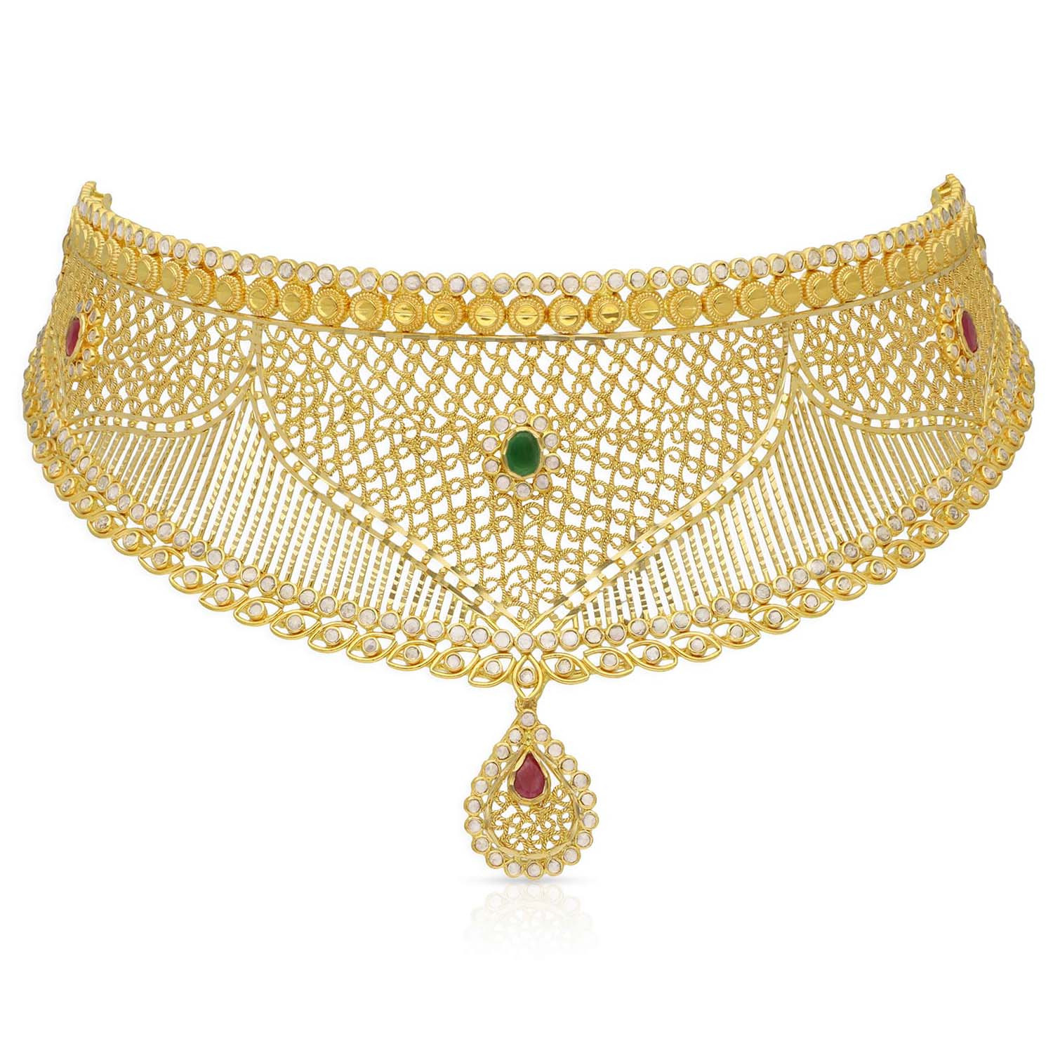 Uncut diamond necklace malabar gold sale