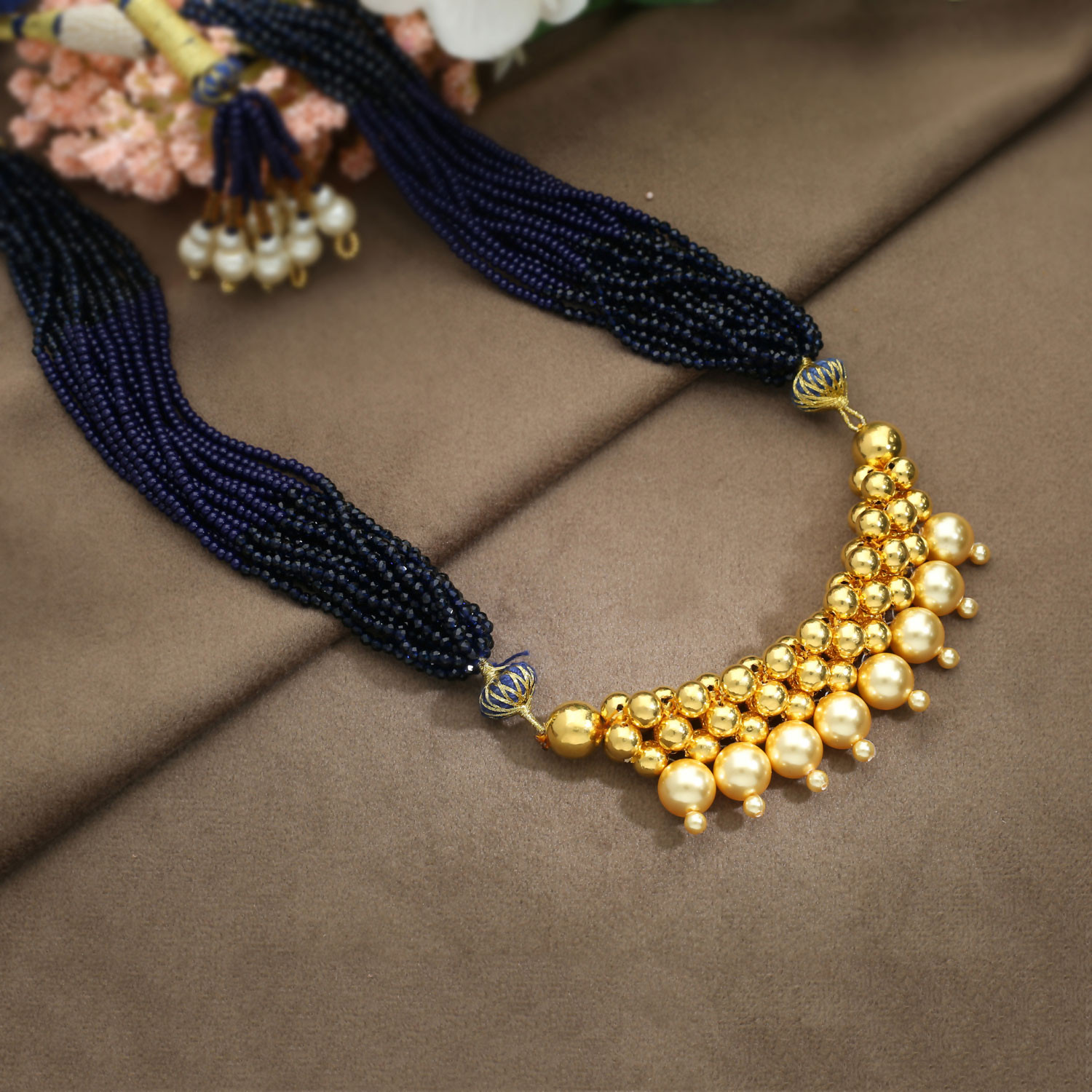 Malabar gold beads necklace cheap