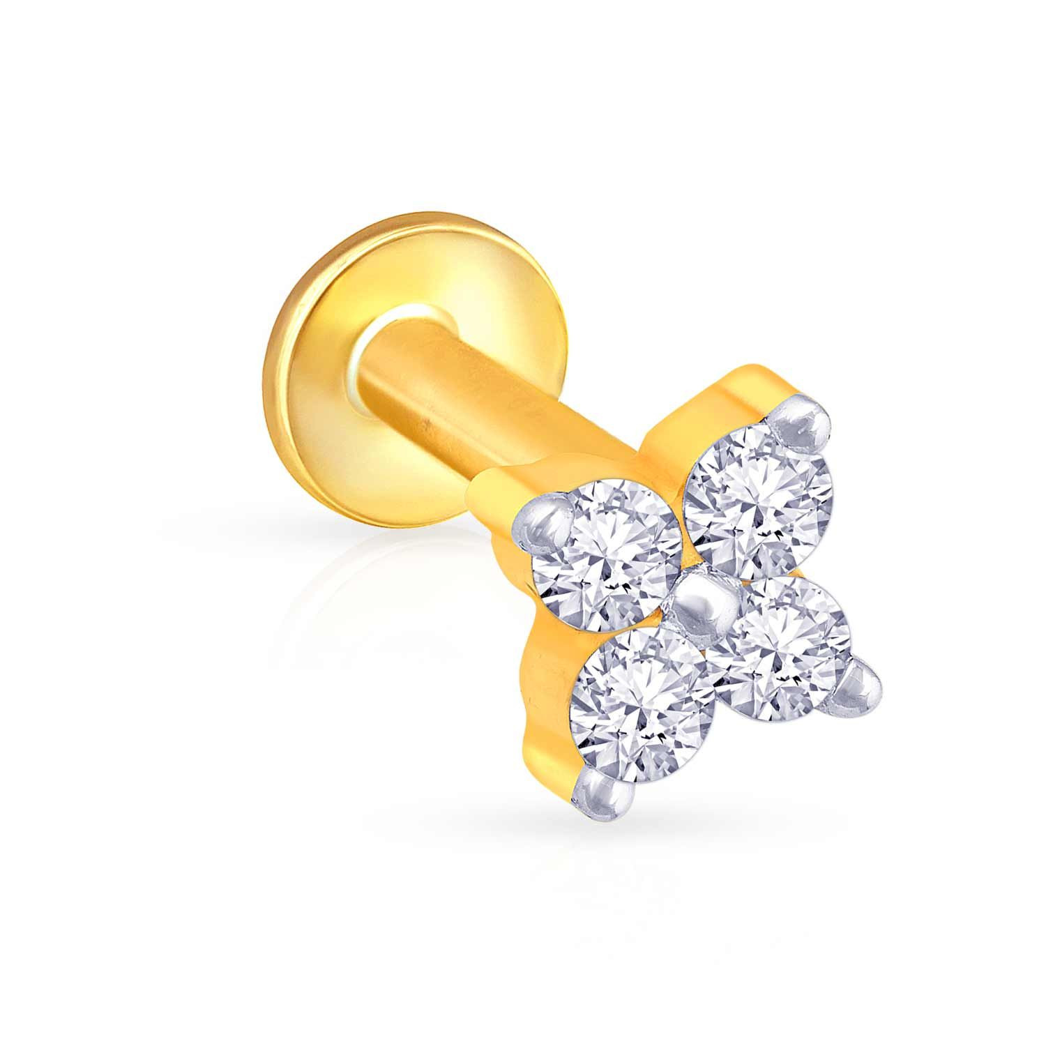 Buy Mine Diamond Nosepin NP51093 for Women Online Malabar Gold Diamonds