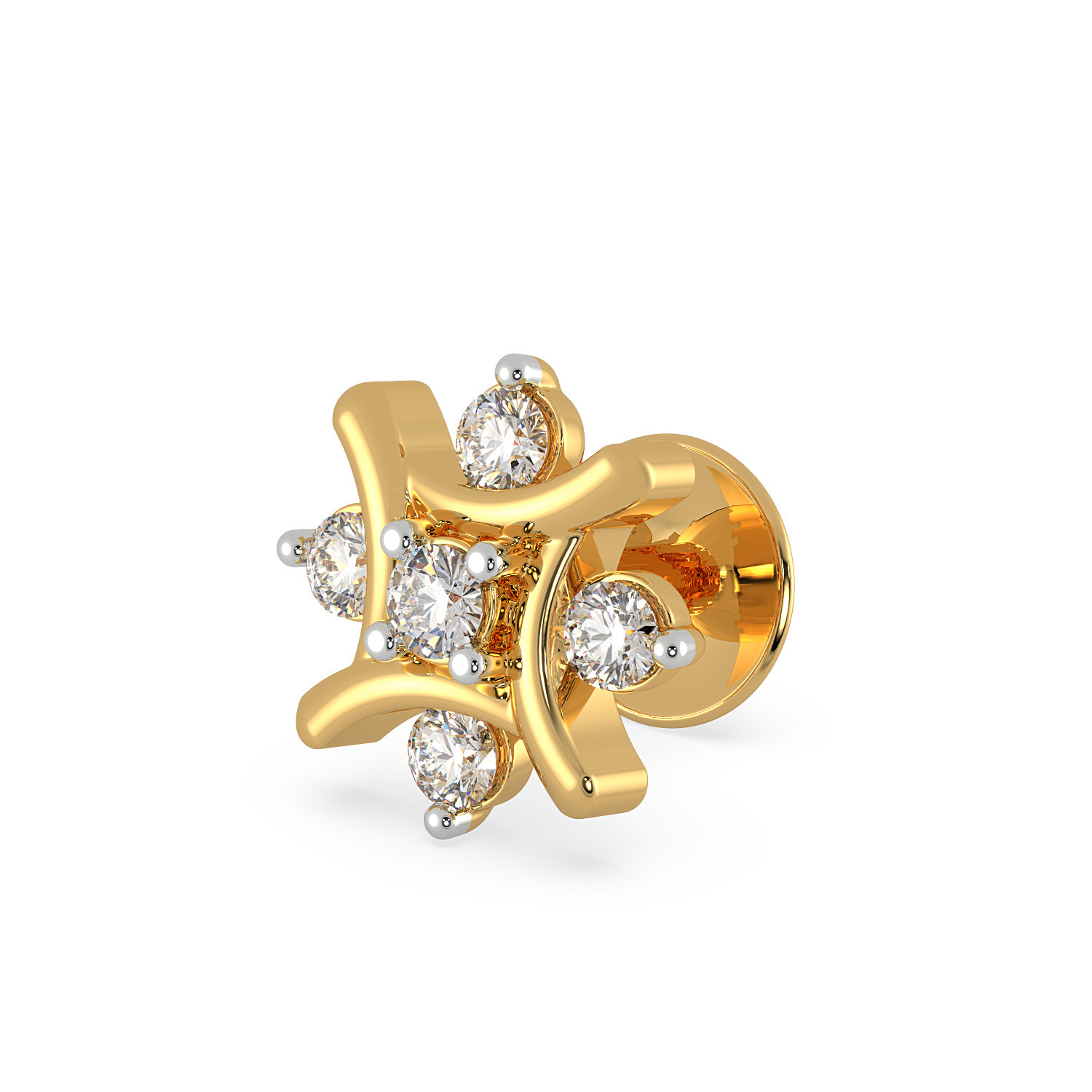 Nose pin in malabar gold cheap