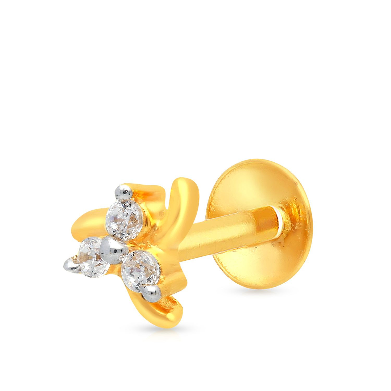 Buy Malabar Gold and Diamonds 22k Gold Floral Nosepin for Women Online At  Best Price @ Tata CLiQ