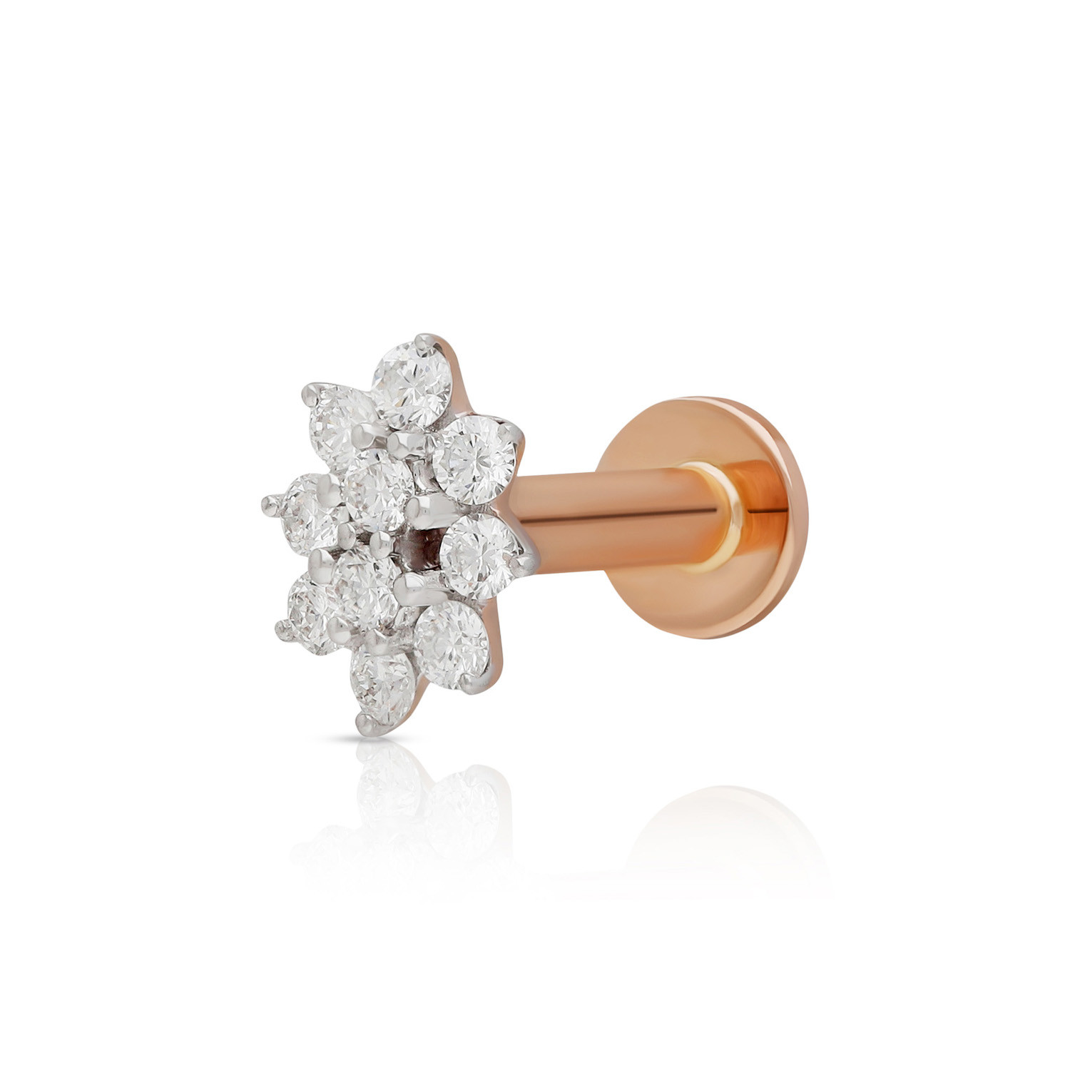 Malabar diamond nose pin top