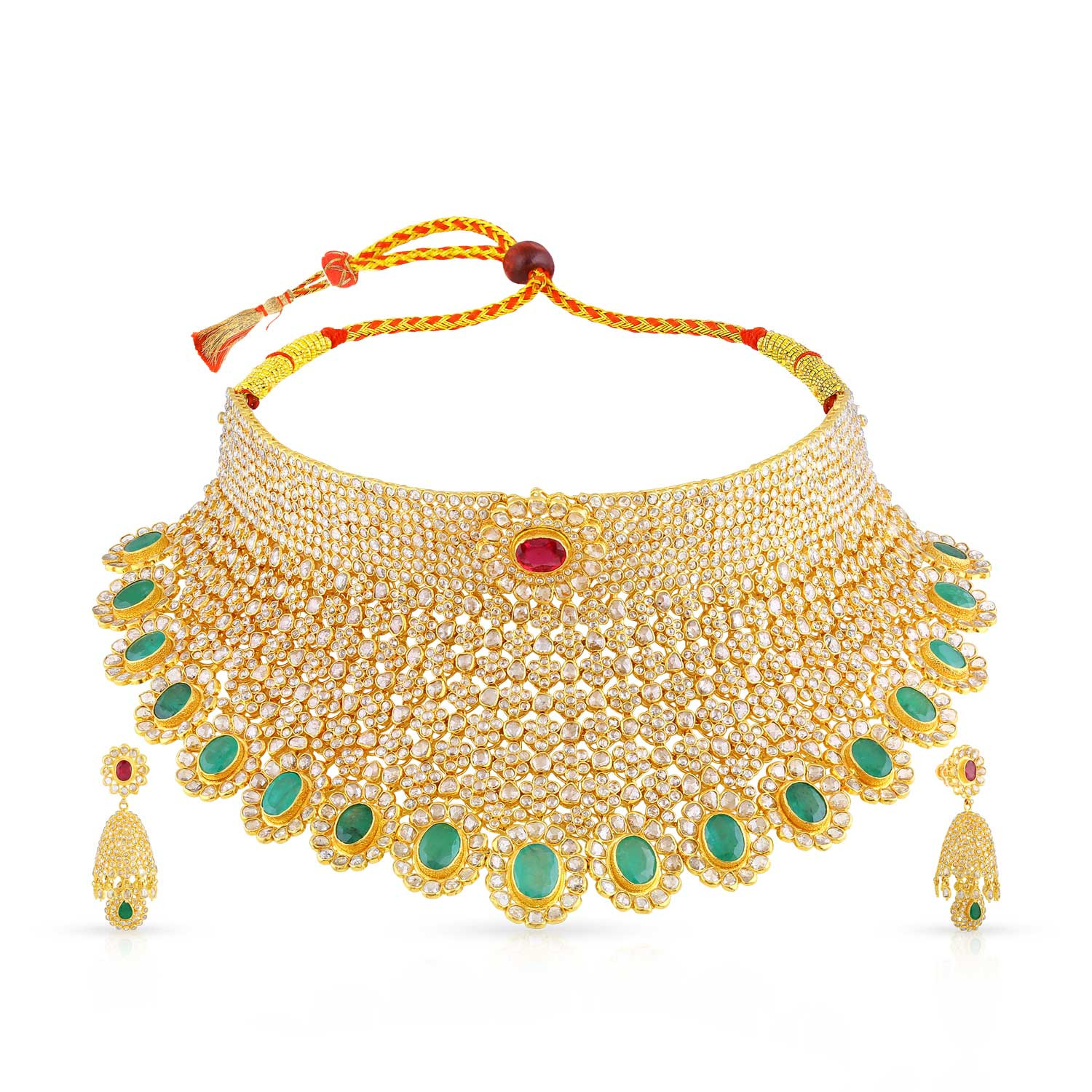 Seher Gold and Uncut Polki Diamond Necklace – MOI - Boutique Everyday Luxury