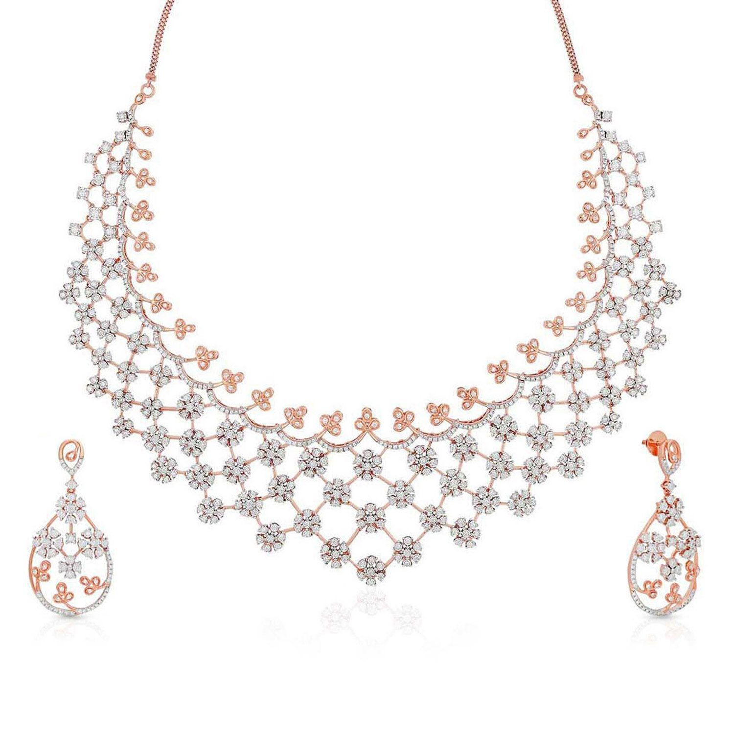 Mine Diamond Necklace Set NSNKDIA10231