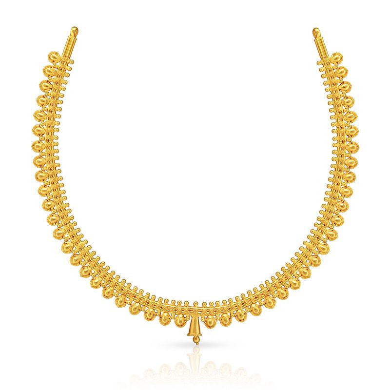 Buy Kerala Gold Inspired Choker Elakkathali Gold Necklace Buy Kerala  Jewellery Online