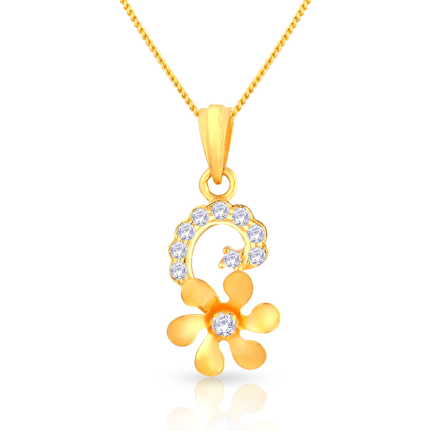 Buy Malabar Gold Pendant PDDZCAFLA259 for Women Online | Malabar Gold ...