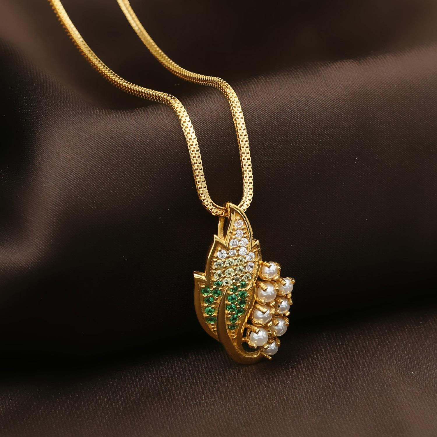 Malabar gold chain new arrivals with pendant