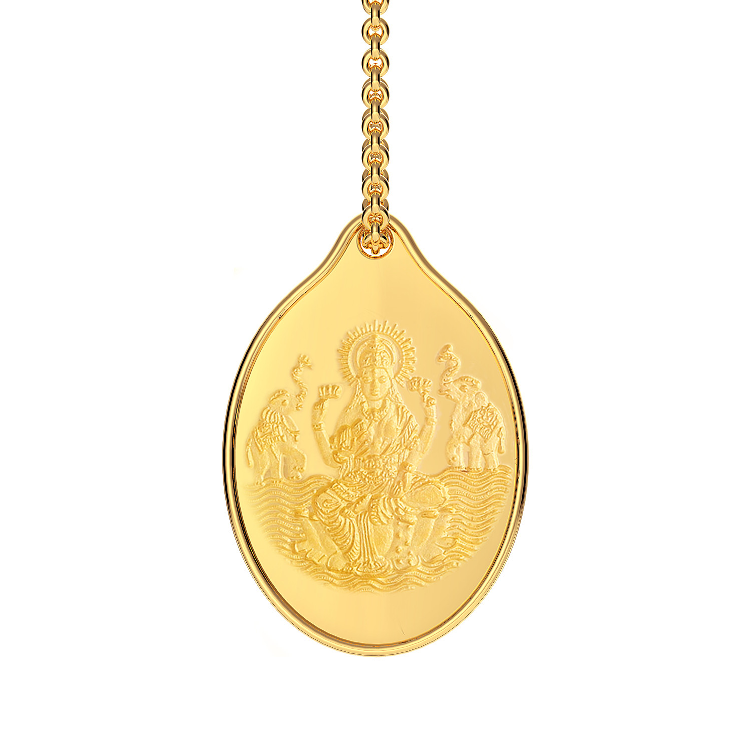 Buy 999 Purity 1.5 Grams Laxmi Impression Gold Coin Pendant PDLX999P105G Online Malabar Gold Diamonds