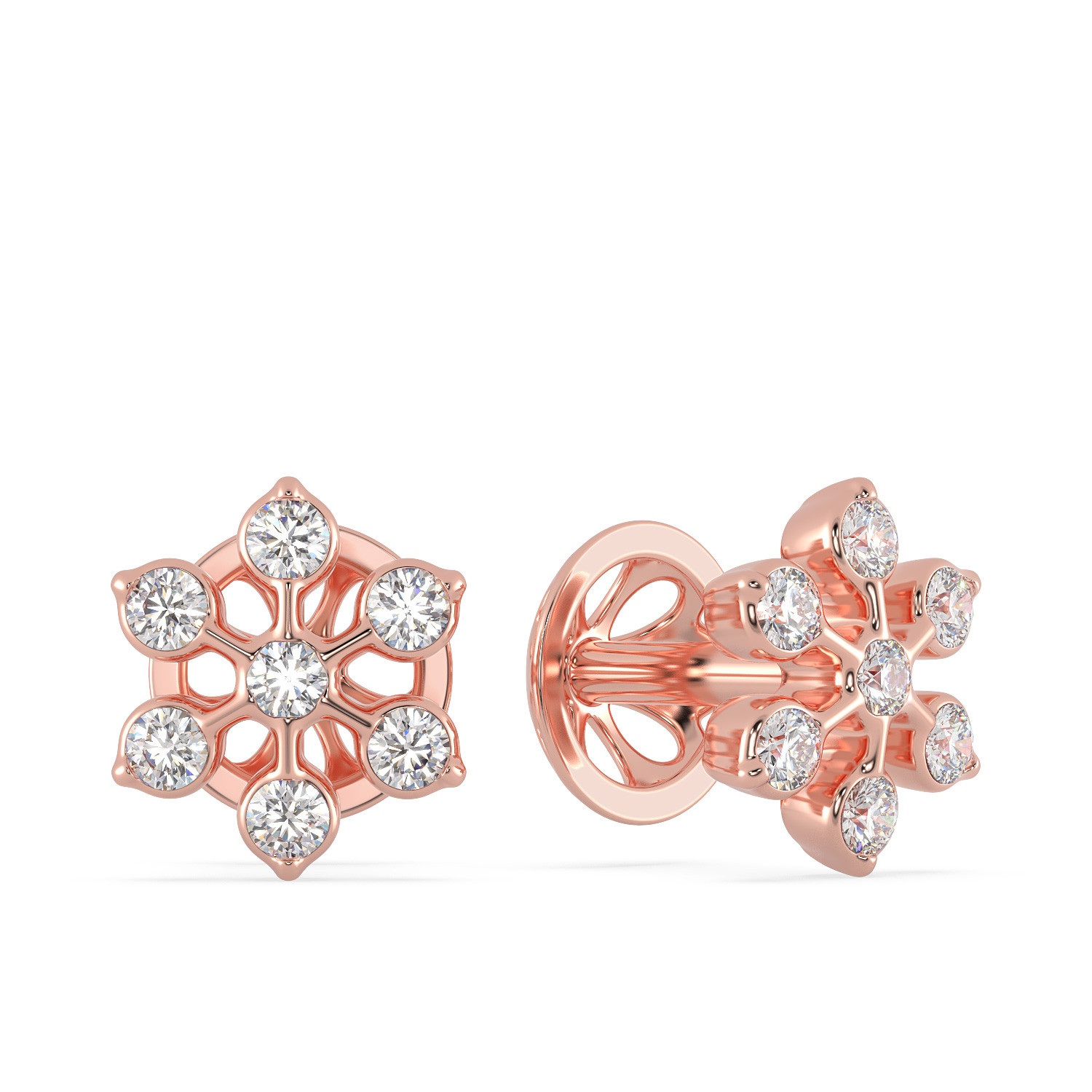 Buy Seven Stones Nakshatra Diamond Earrings  GRT Oriana