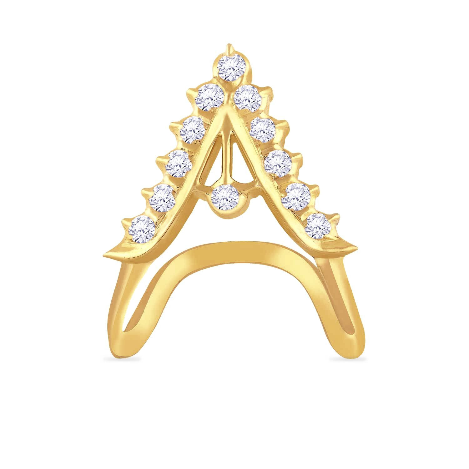 Buy Malabar Gold and Diamonds 22k Gold & Diamond Mine Ring Online At Best  Price @ Tata CLiQ