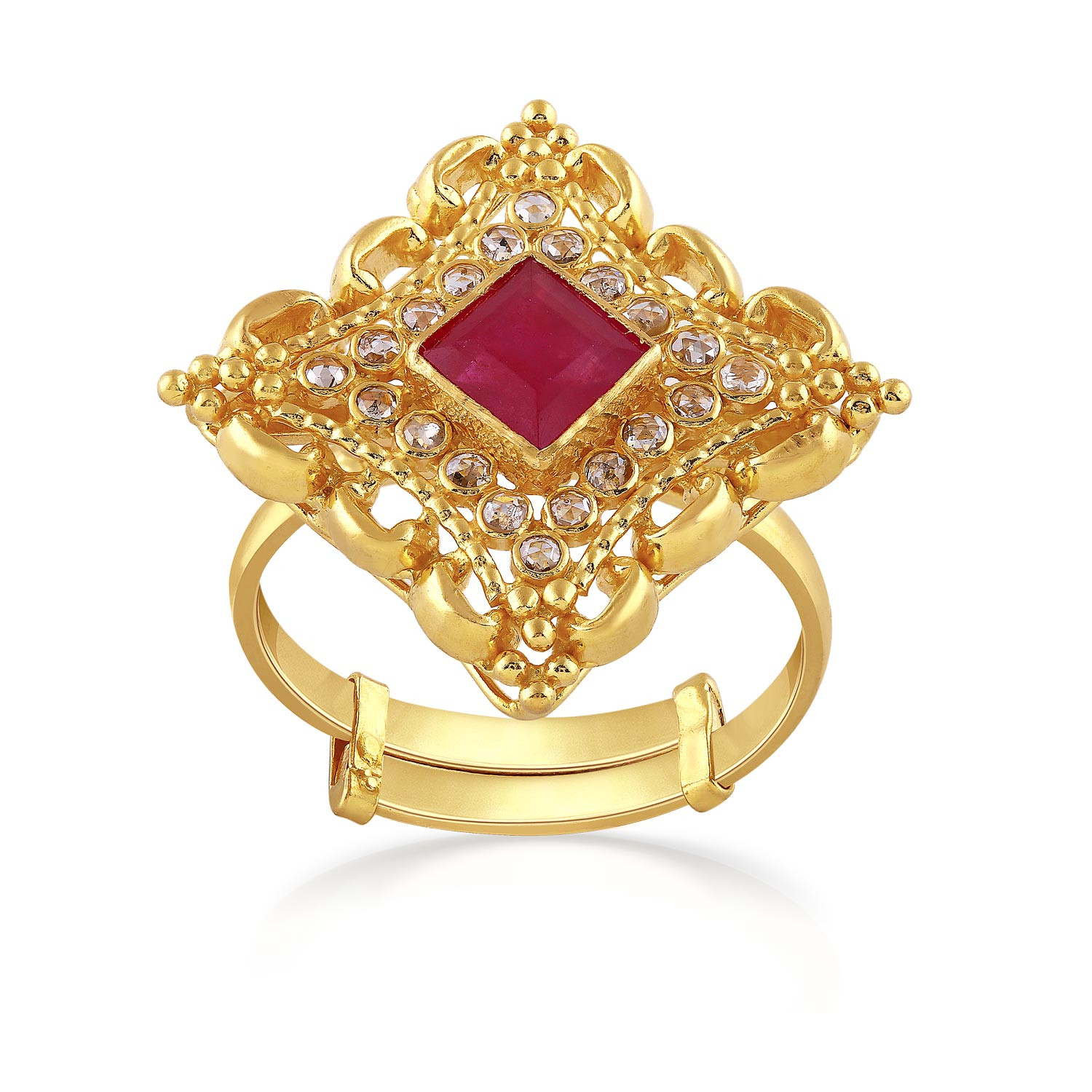Buy Mine Diamond 18 KT Gold Casual Ring for Women Online