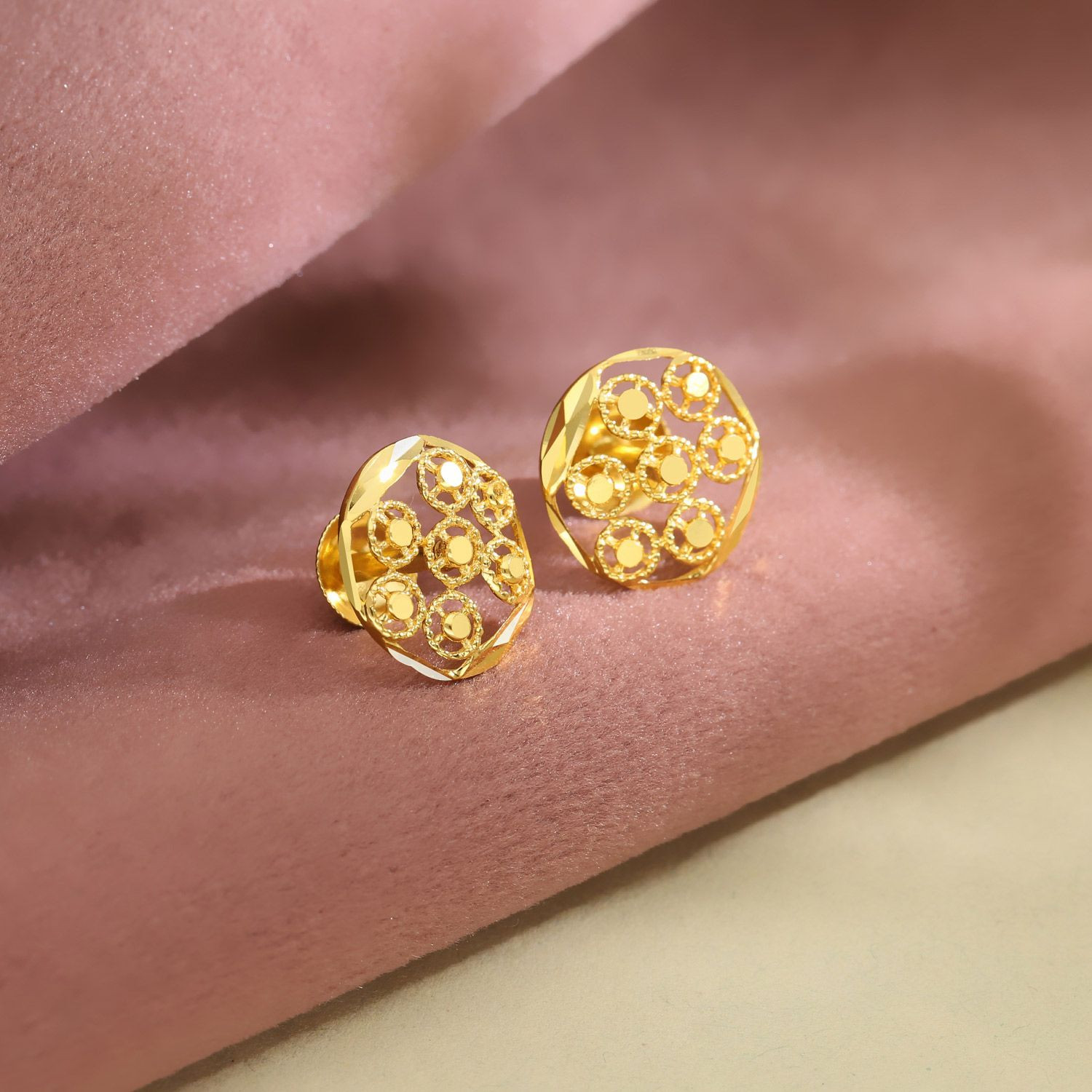 Buy Malabar Gold 22 KT Gold Studs Earring for Women Online